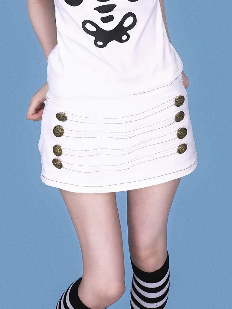 KUO（クーオ）の「napoleon button skirt-shorts (치마바지)（Skirts）」