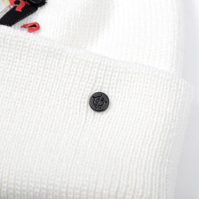 BBD Maverick Patch Beanie (White)