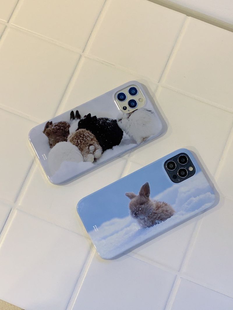 BEIGE BUNNY PHONE CASE (HARD)