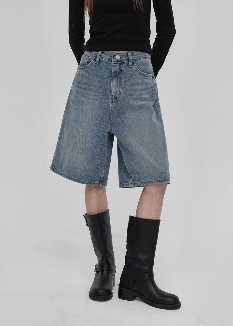 BLACKUP（ブラックアップ）の「[B-DENIM] ウォッシングハーフパンツ 023（パンツ）」
