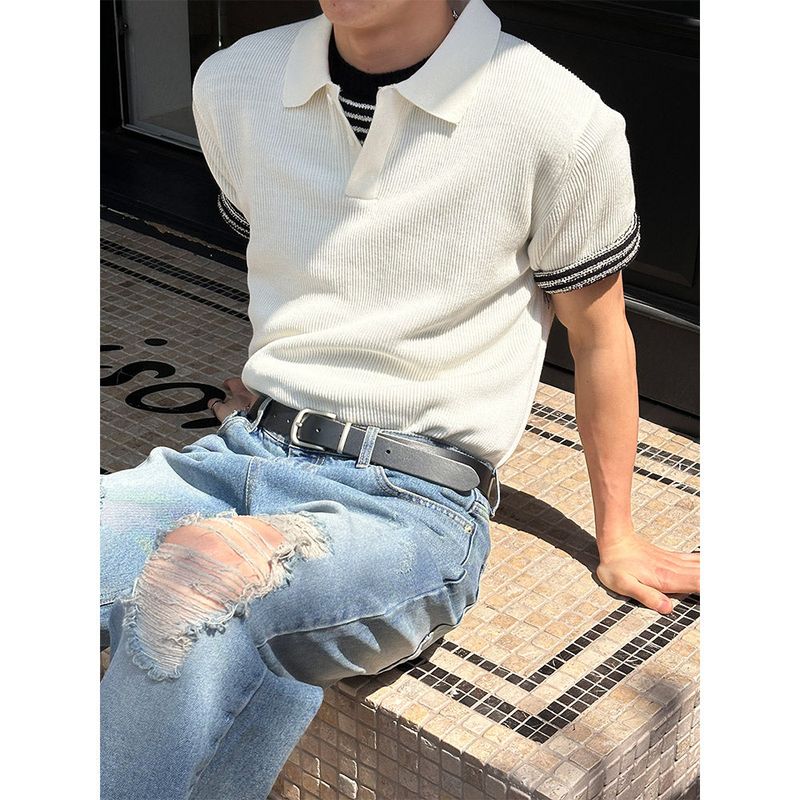 LAURANT（ロラン）の「[S/S] Hidden linen kara half knit(4color)（Tops）」