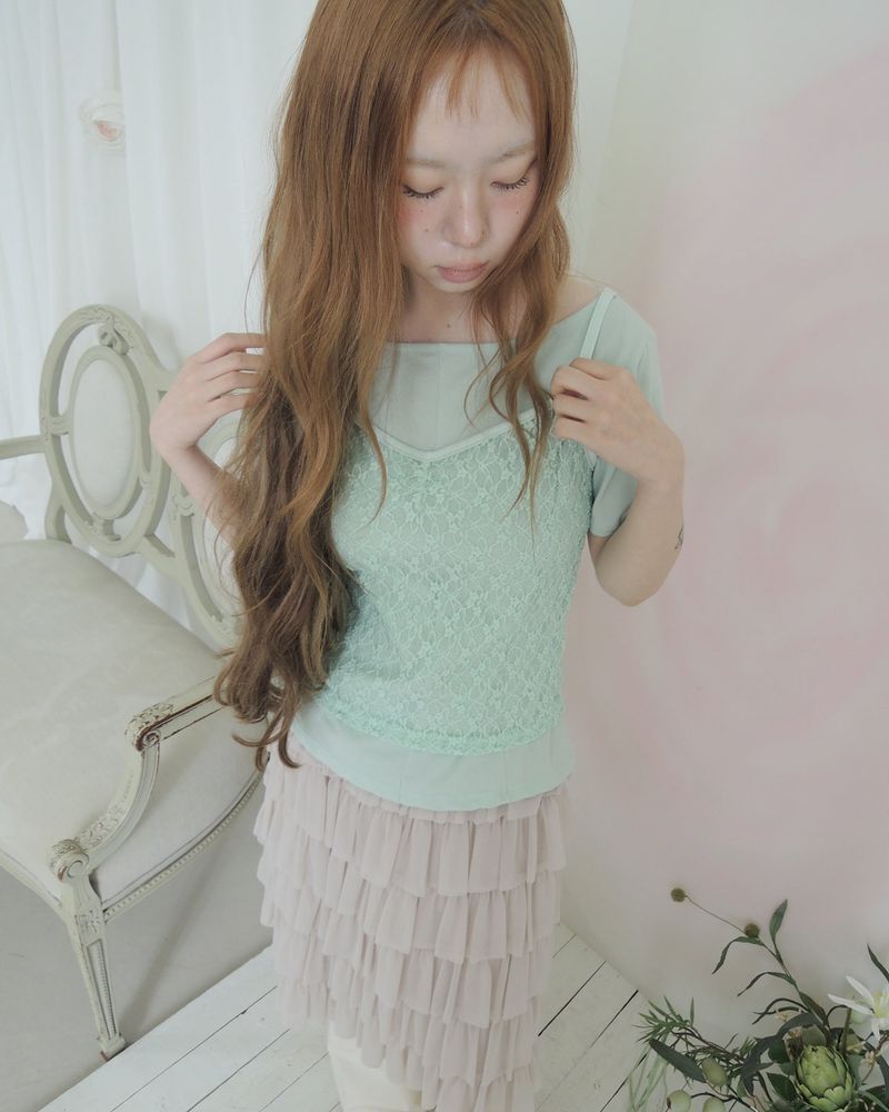 NUPHLO(ニューフロー)の「MOEN LACE CAMI(Tops)」
