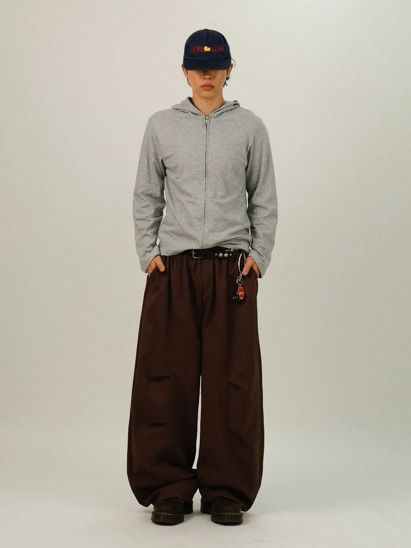 AK Balloon Two-Pintuck Banding Pants