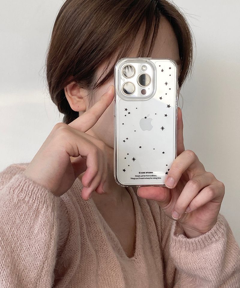 [MADE] little star jelly hard case -  black