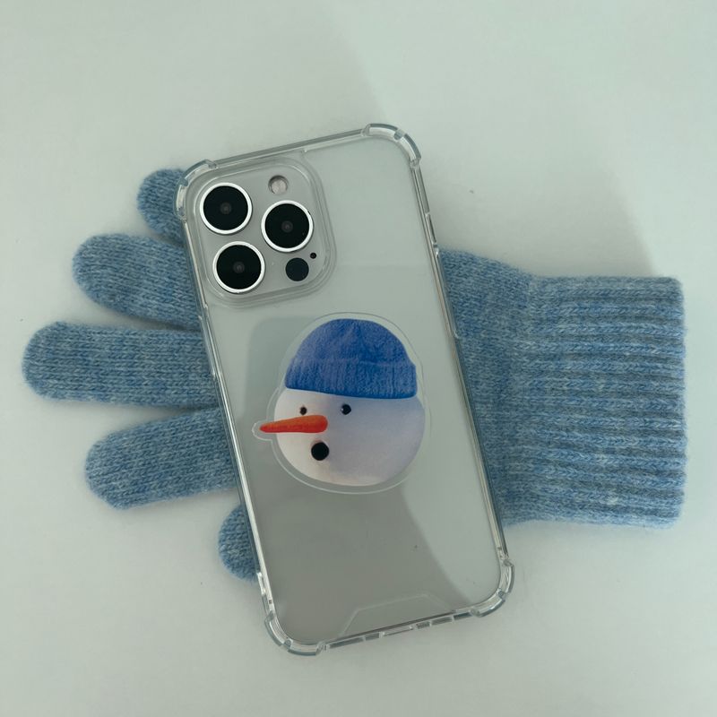 picky snowman phone gripe (acrylic)