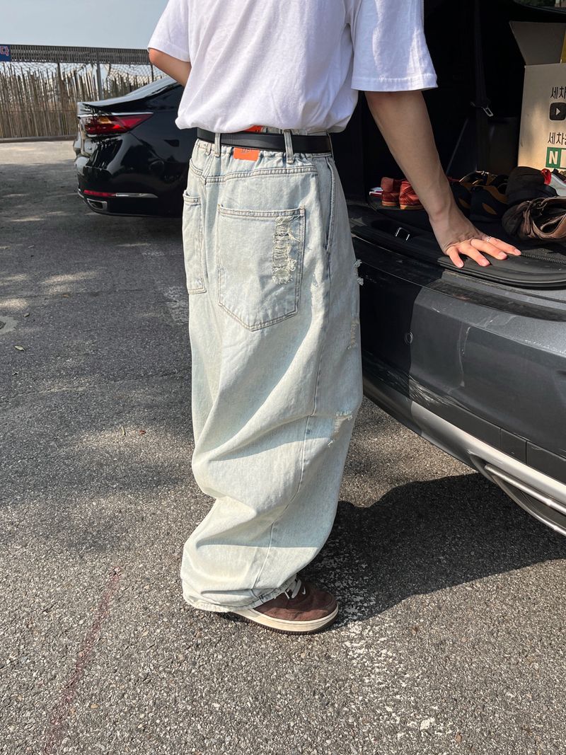 NEEDLELOW（ニードルロウ）の「スノーワイドデニムパンツ（パンツ）」