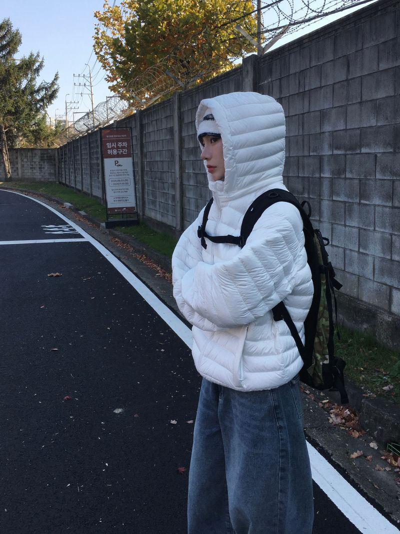 Detachable hood, two-way lightweight padding (4c)