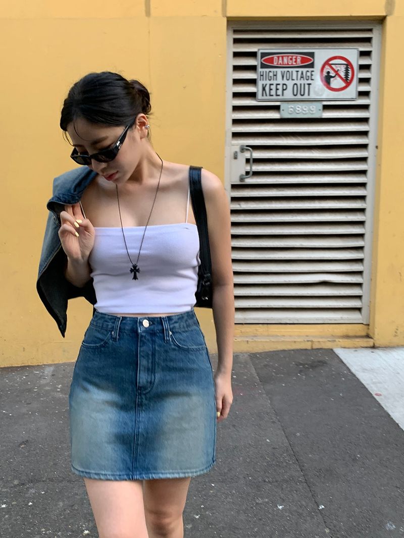 [MADE] Dune Y2K denim mini skirt
