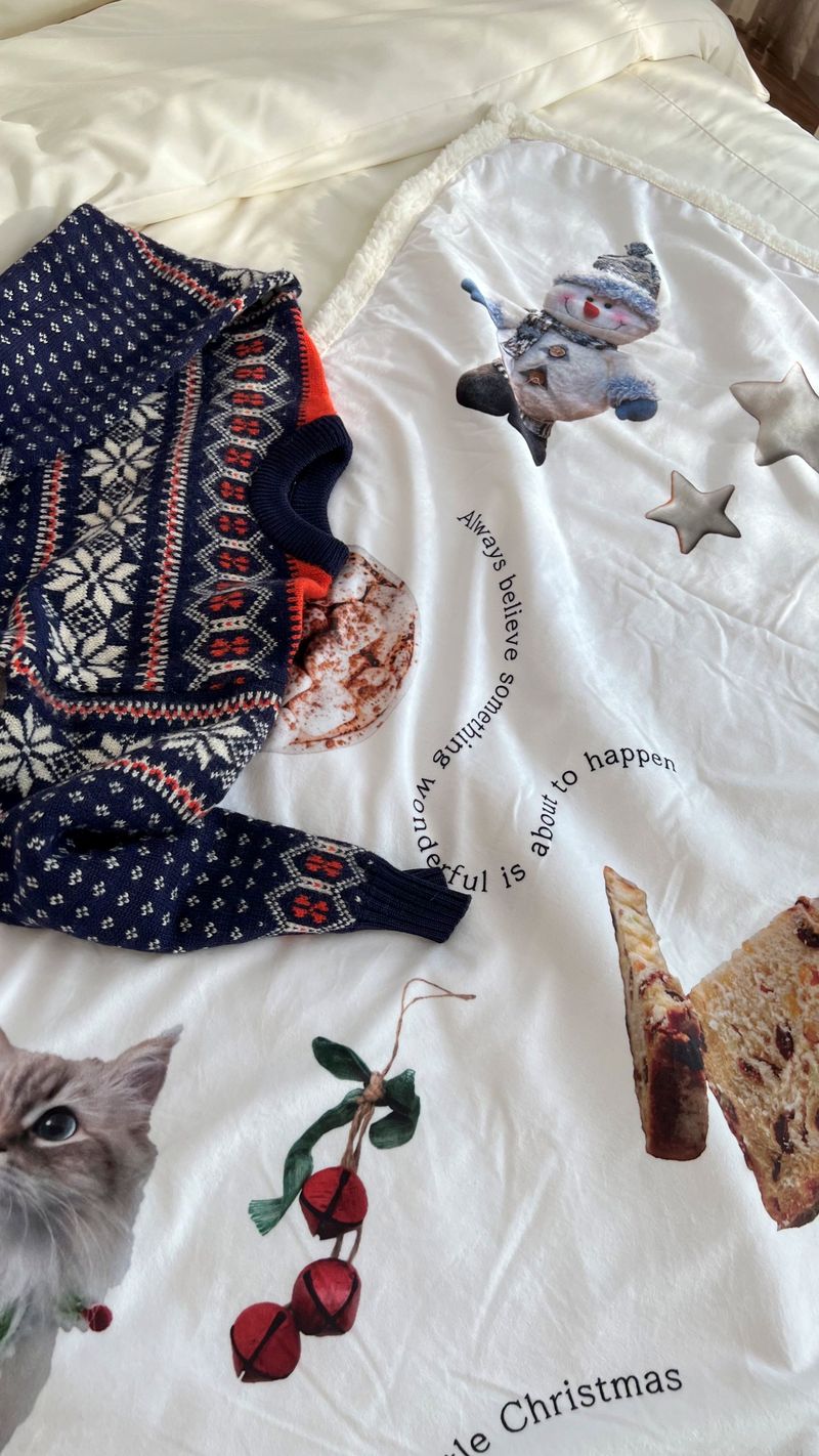 Fluffy Christmas Blanket - 100x150cm