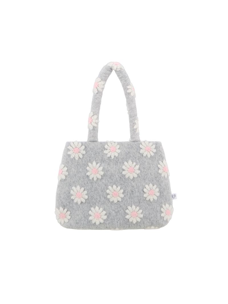 Isummerly（アイサマリー）の「Blumi bag - Pink blossom (Grey)（Bags）」