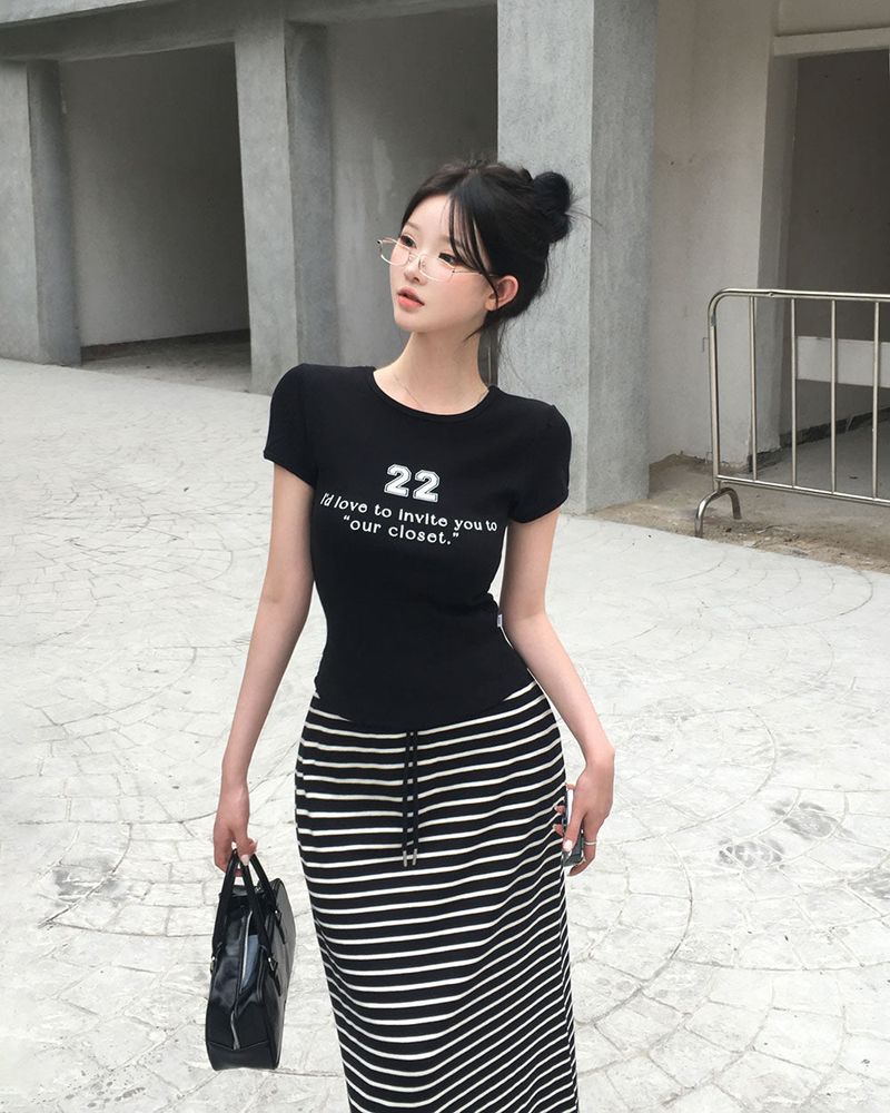 [MADE] Maxi-Striped Long Skirt