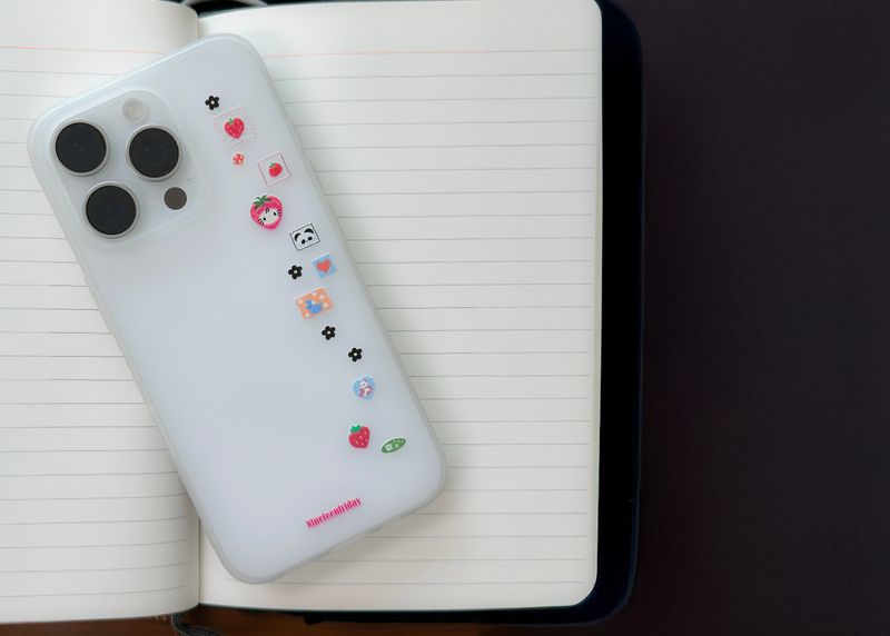 プリクラ Sticker Askiart iPhone Matt Translucent Phone Case