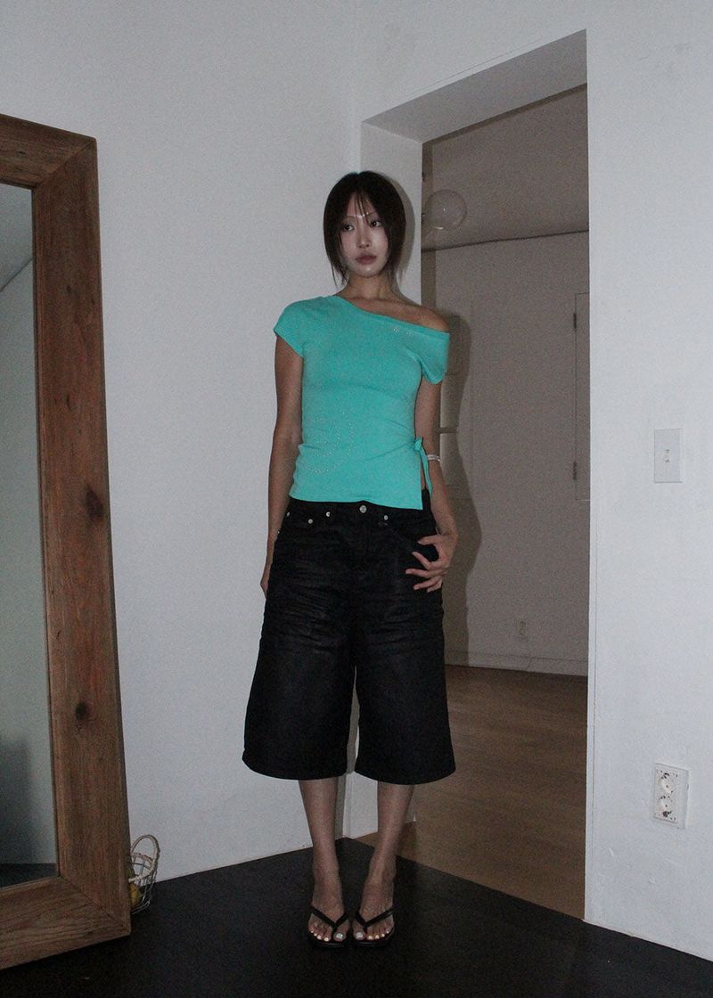 COATING BERMUDA PANTS