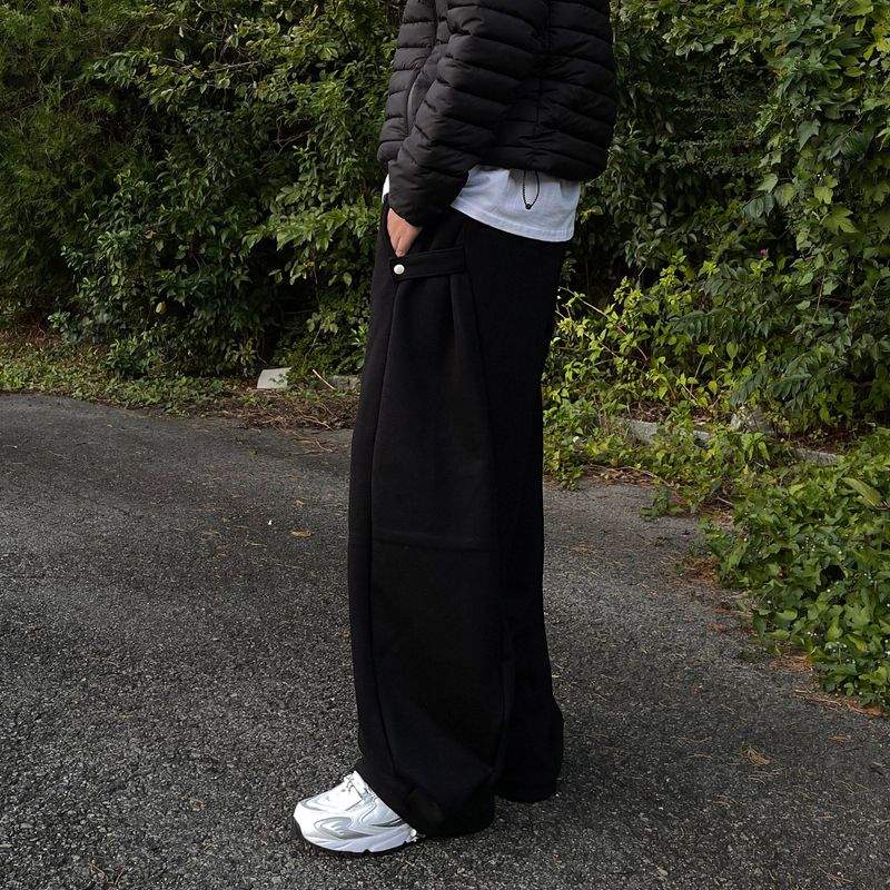 SIIO Napping Side Snap Sweat Pants (3 colors)