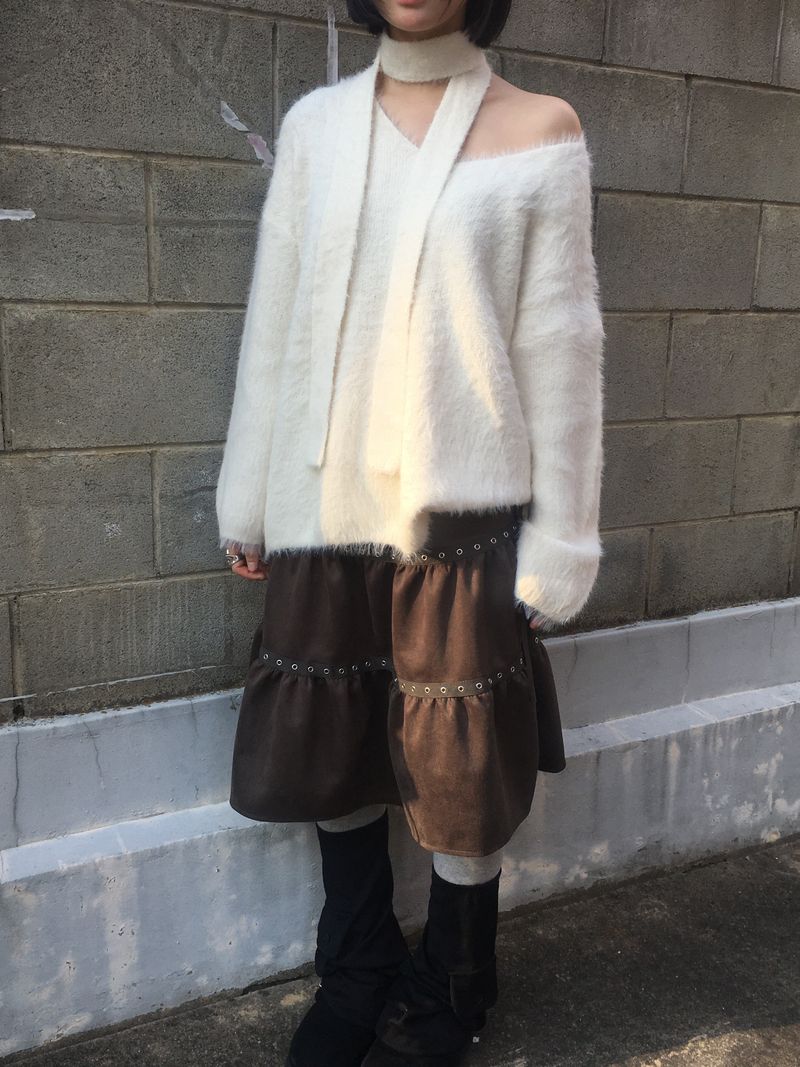Love N Hairy muffler knitwear