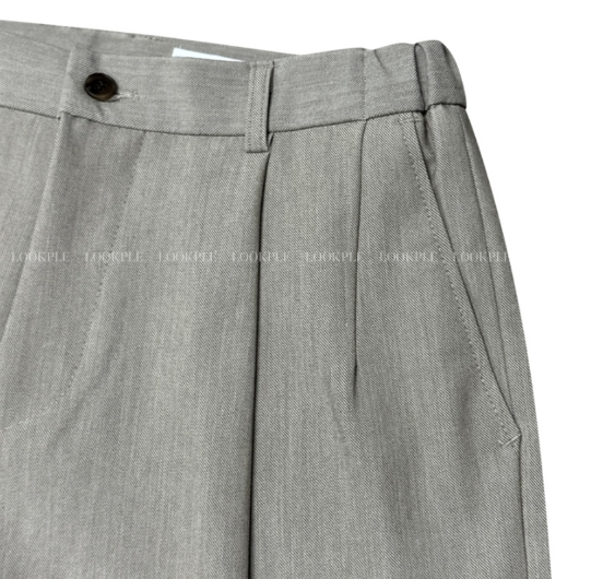Ever Ranger Round Tuck Side Banding Semi-Wide Slacks