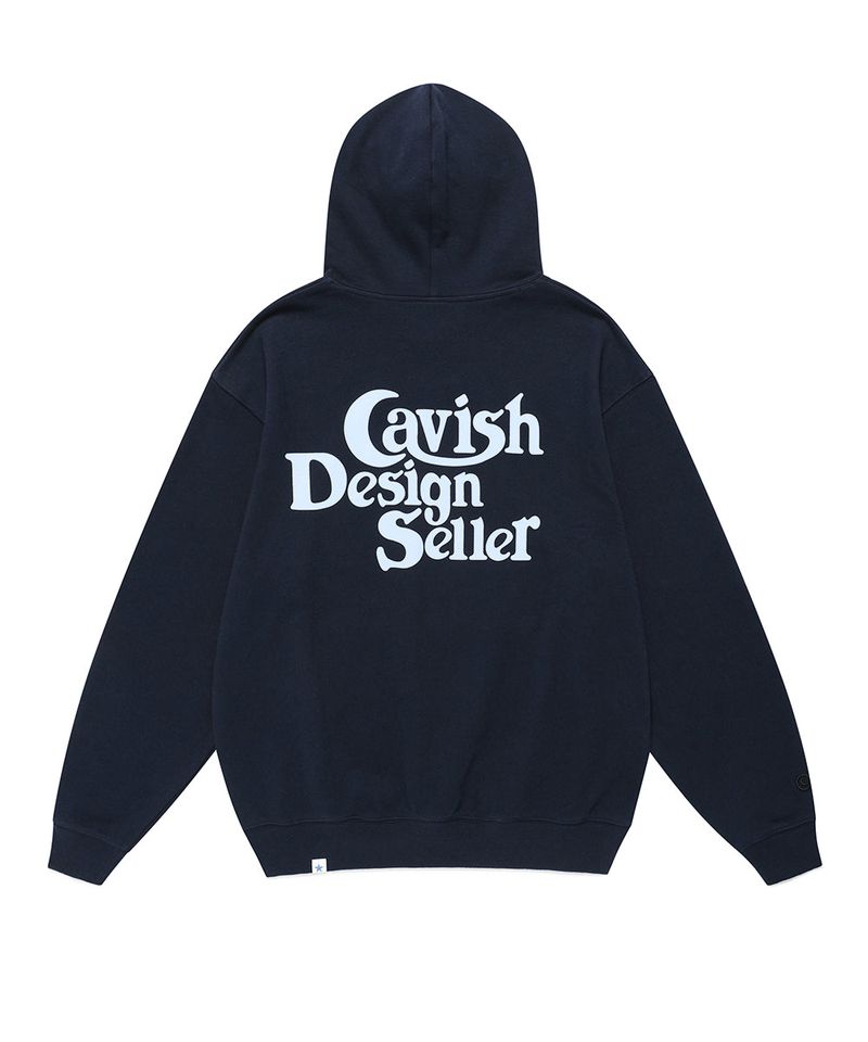 cavish（カビシ）の「SELLER LOGO HOODIE NAVY(CV2BFUM400A)（Tops）」
