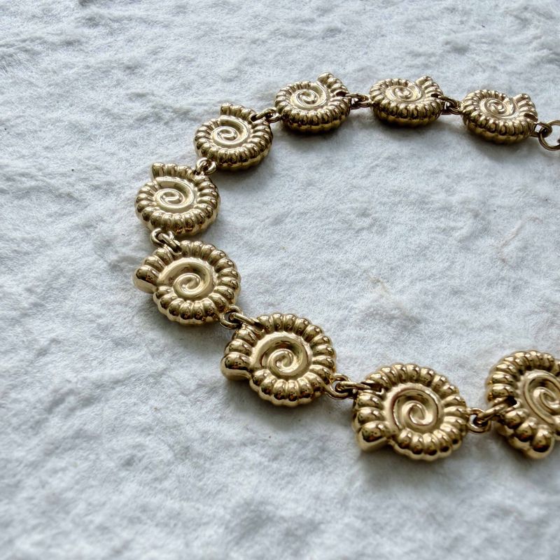Gold Medallion Bracelet