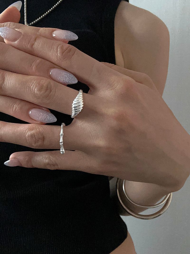 [925silver] Mini croissant ring