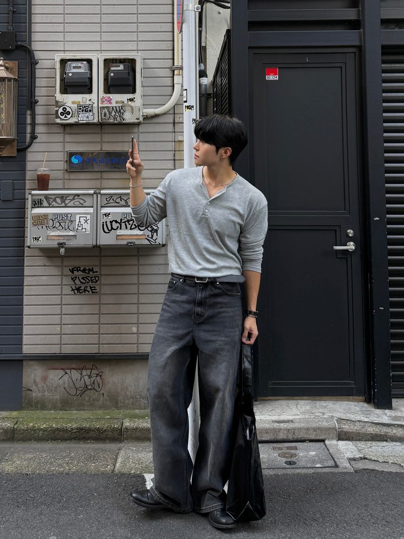Older brush denim pants