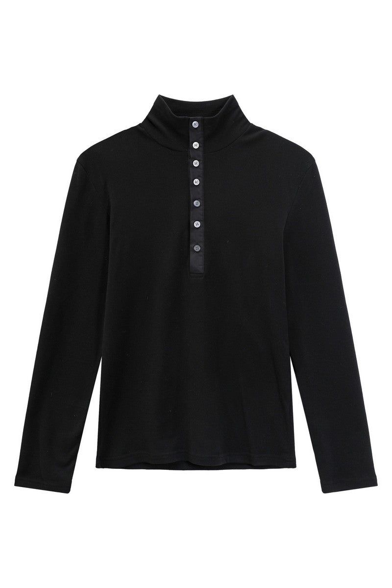 Thermal Fitted Henley Long Sleeve Tee