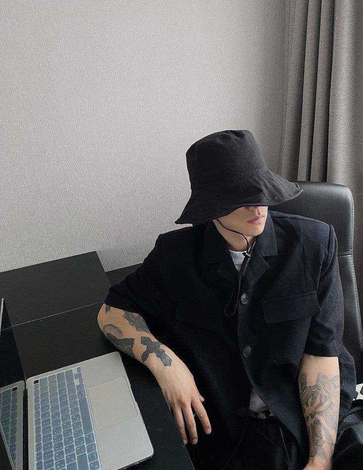 No.0232 LC string wire bucket HAT (4color)