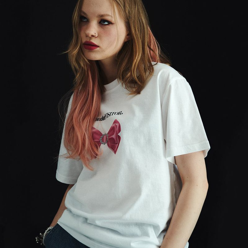 Cubic Ribbon overfit T-Shirt