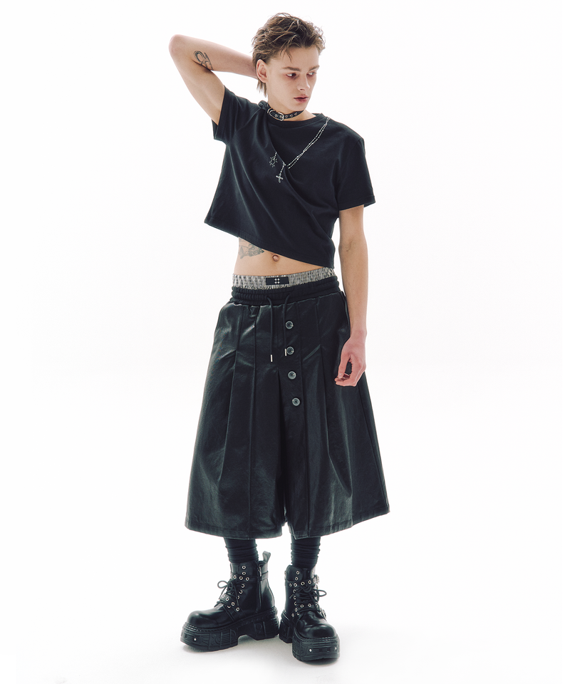 TUCK FLOW SKIRT PANTS
