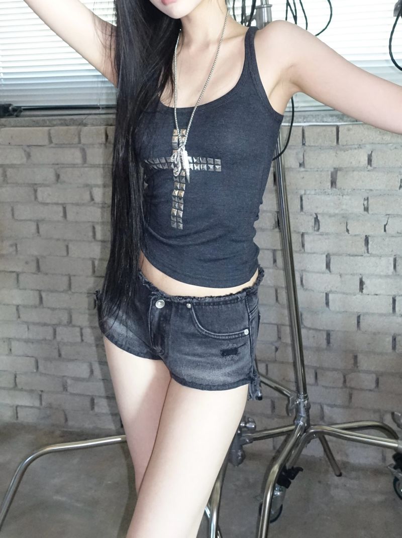 Crisscross Sleeveless Top