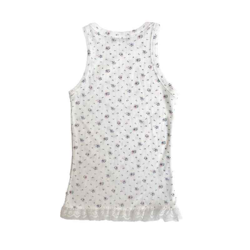 Flower Lace Holter Sleeveless (ivory)