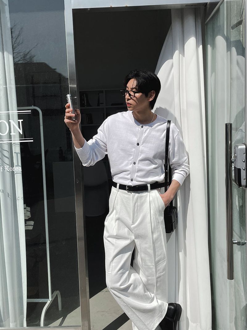 ASCLO Reverse Tuck Cotton Pants (4color)