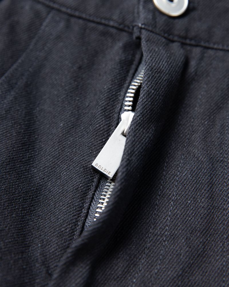 MULTI BUCKLE WASHED GREY DENIM PANTS