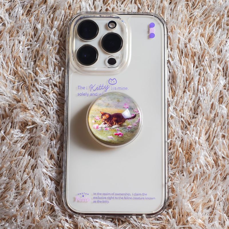 【MADE】Kitty is mine Jelly hard Phone case (2 color)