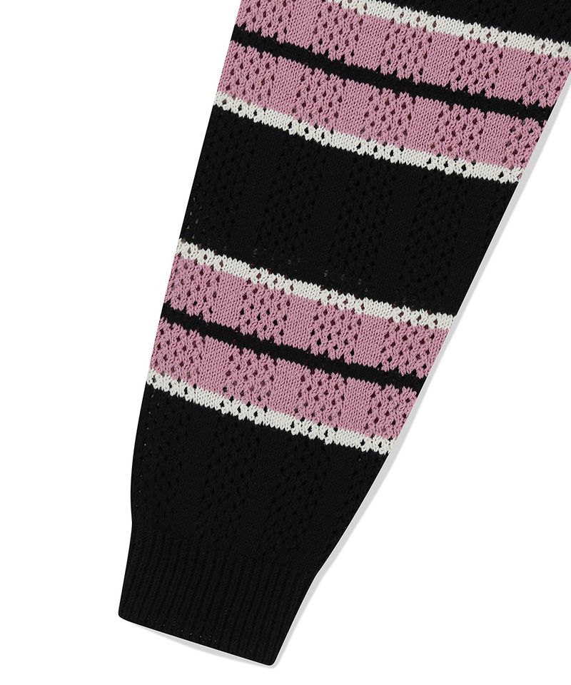 MESH STRIPE KNIT