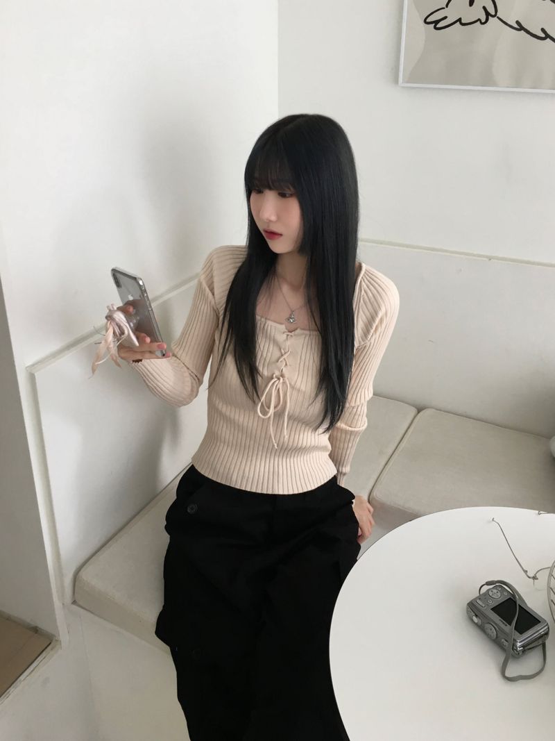 Kitten（キッテン）の「Corset Knitwear (3 colors)（Tops）」