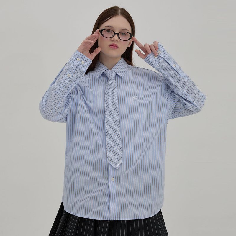 Tie Set Stripe Shirt