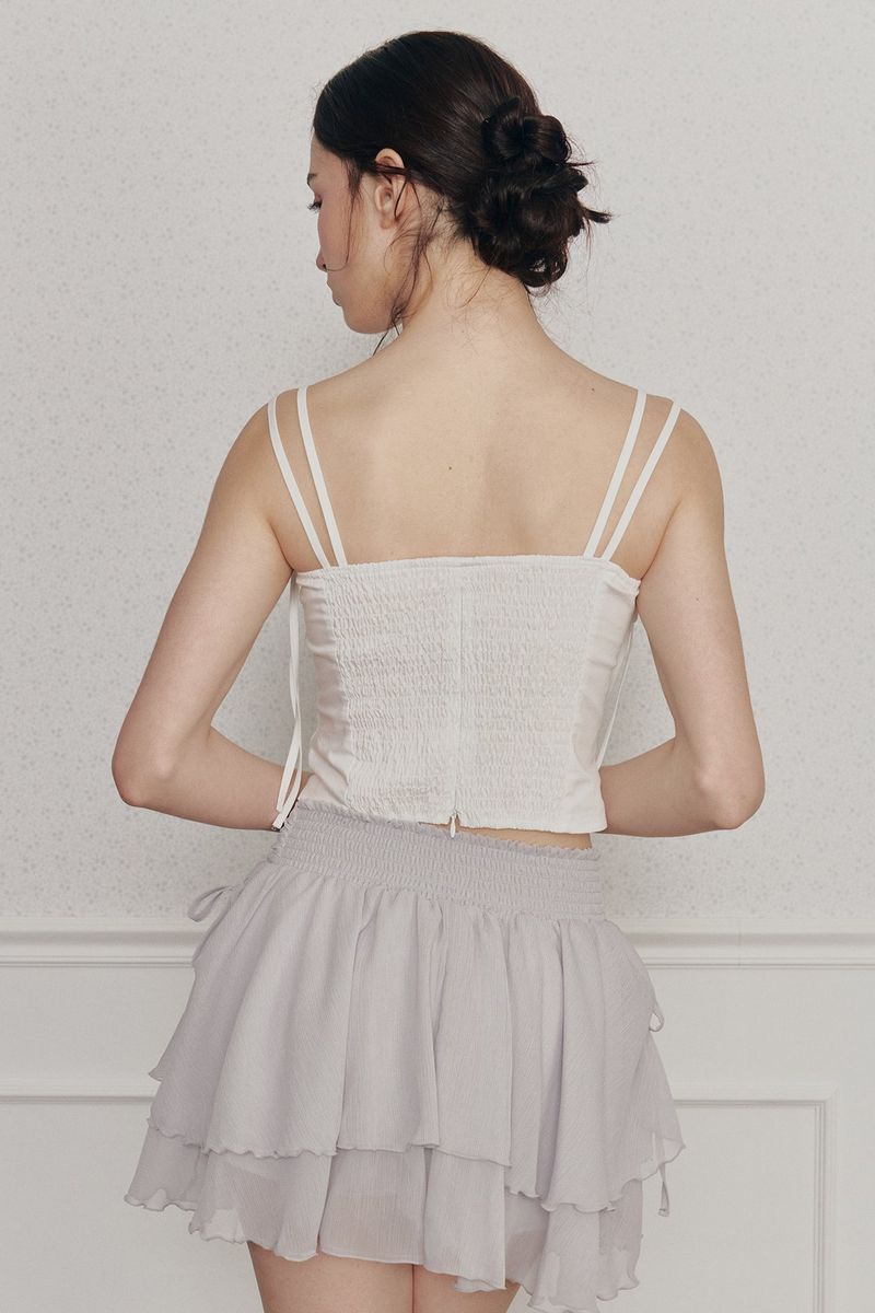 MAGNOLIA FRILL SKIRT grey