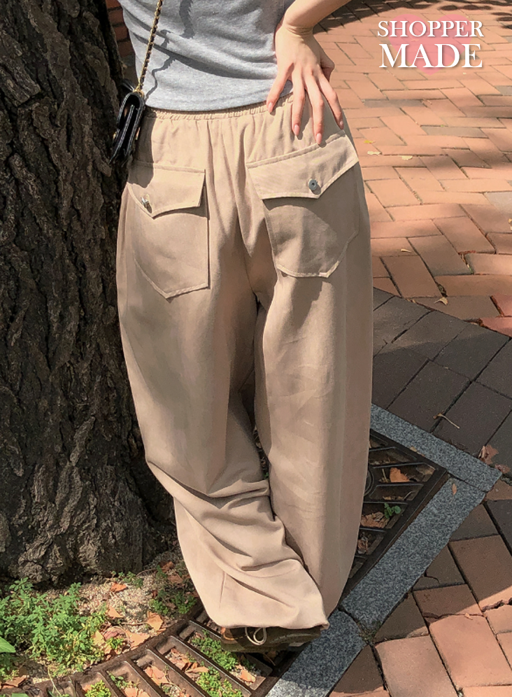 SHOPPERLAND（ショッパーランド）の「[SHOPPERMADE] Flat Pocket Balloon Wide Pants (4color/ 2type)（Pants）」