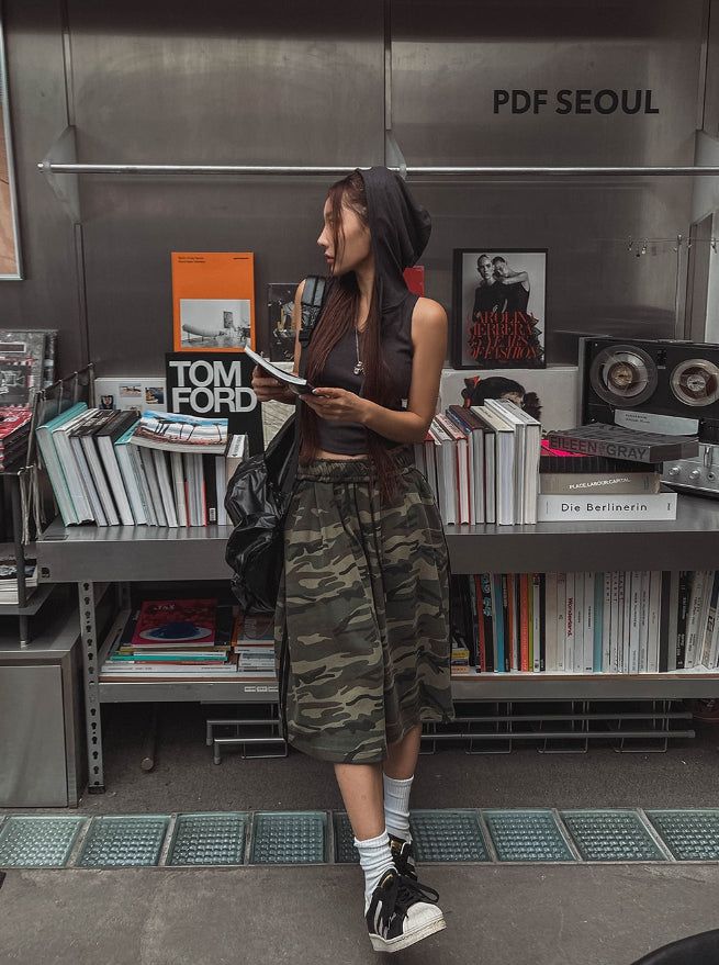 Free Camo Track Bermuda Pants