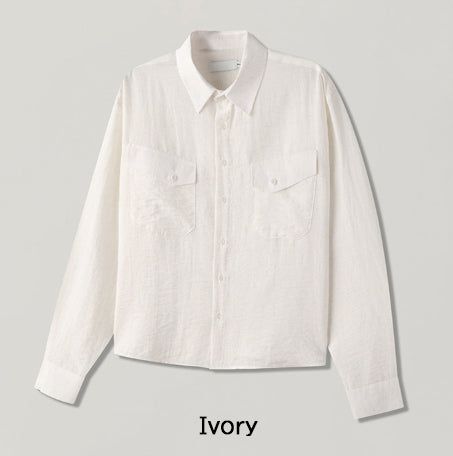 Hayden Flap Pocket Crop Shirt