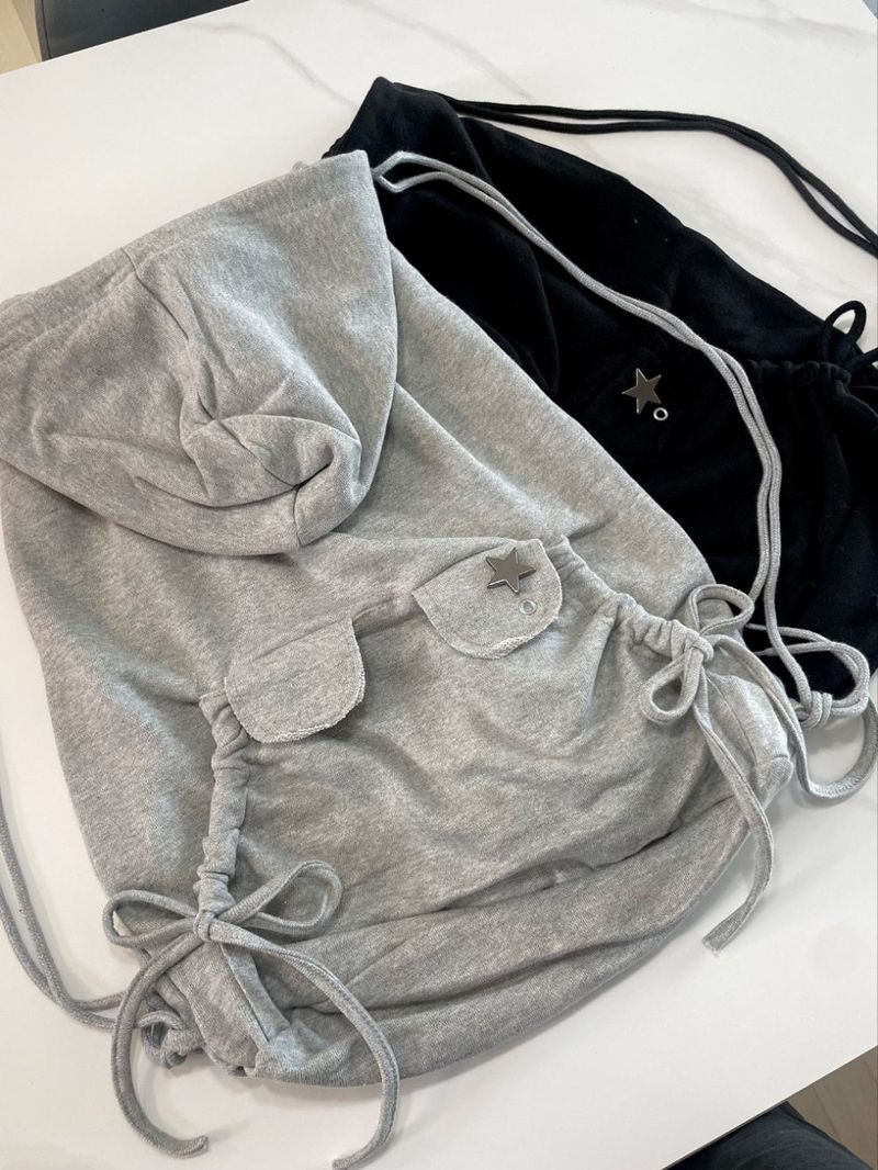 [MD PICK] bear hood backpack (2color)