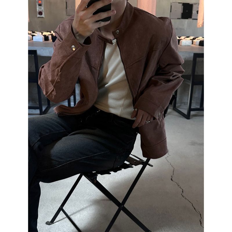 [S/F] Suede biker 2way jacket(3color)