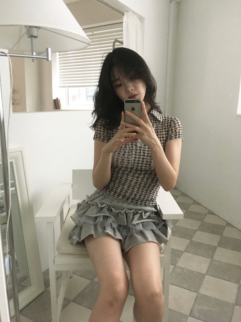 Terrycloth Ruffle Skirt