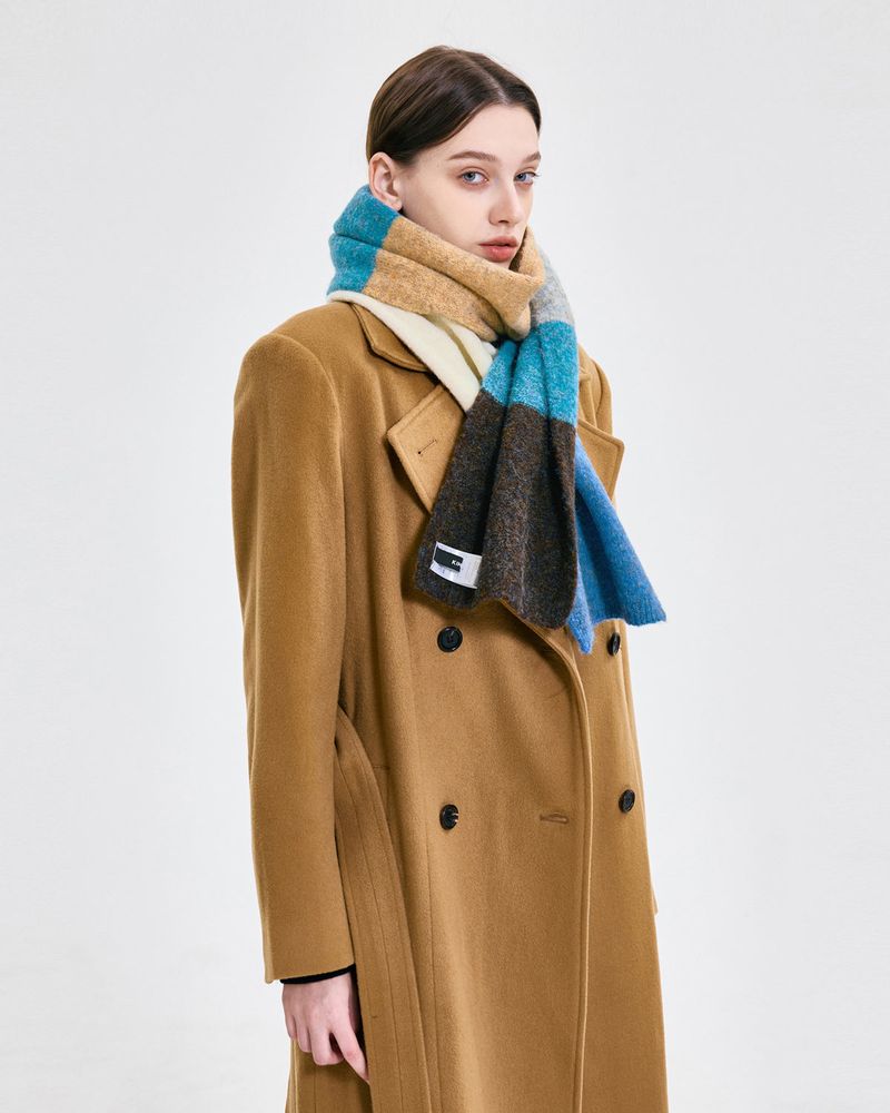  Colour Block Muffler _ BLUE