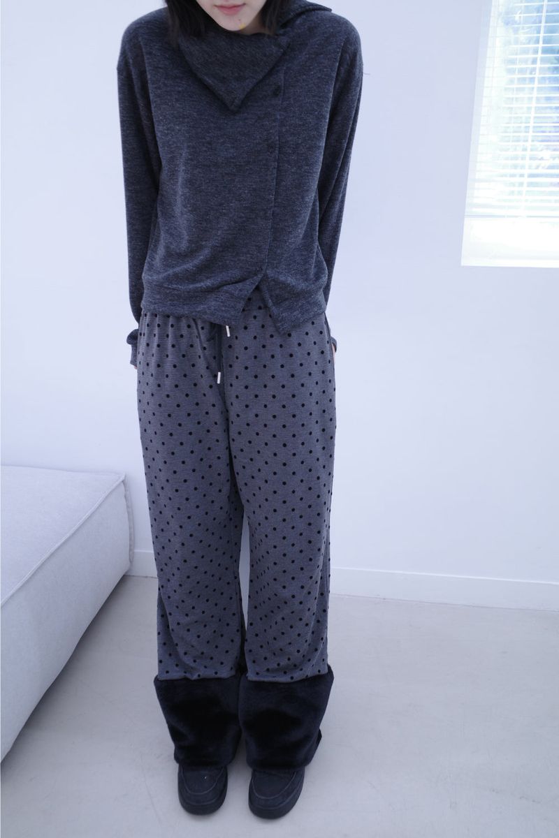 Yuse unbal button cardigan