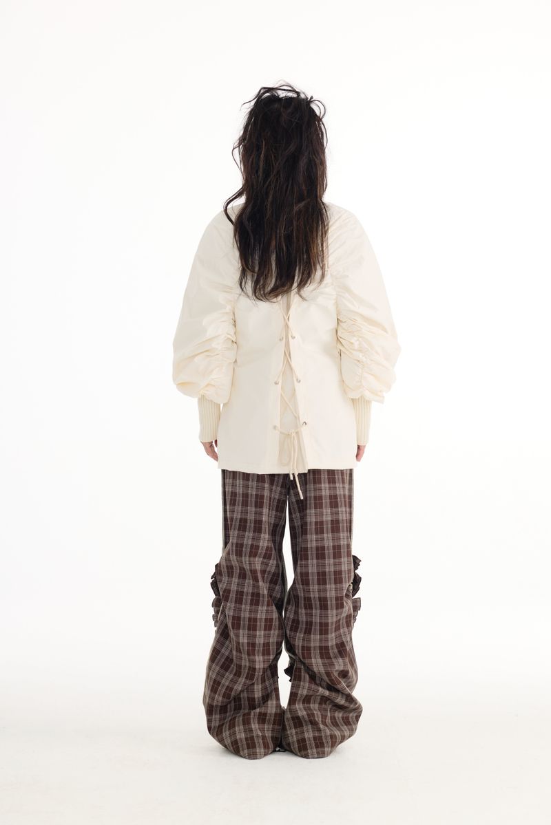 Beige embroidered jacket