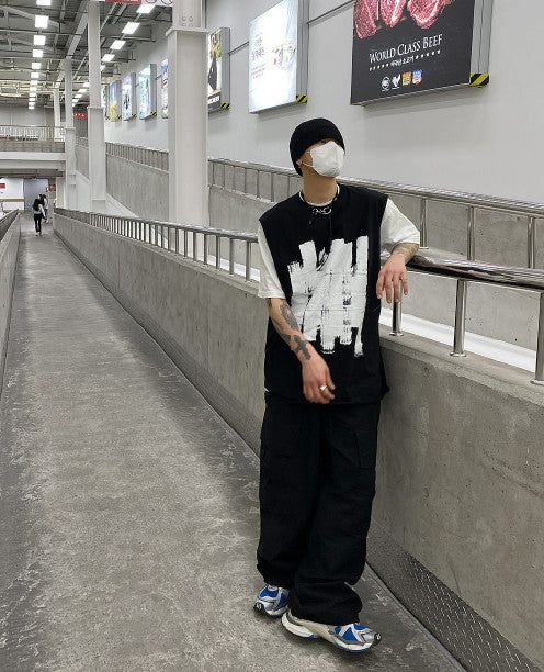 No.9488 paint long sleeveless (3color)