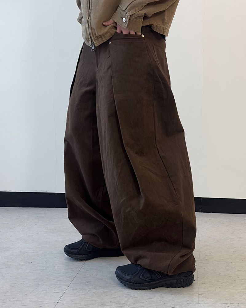 Cuff Bizo Balloon Cotton Pants