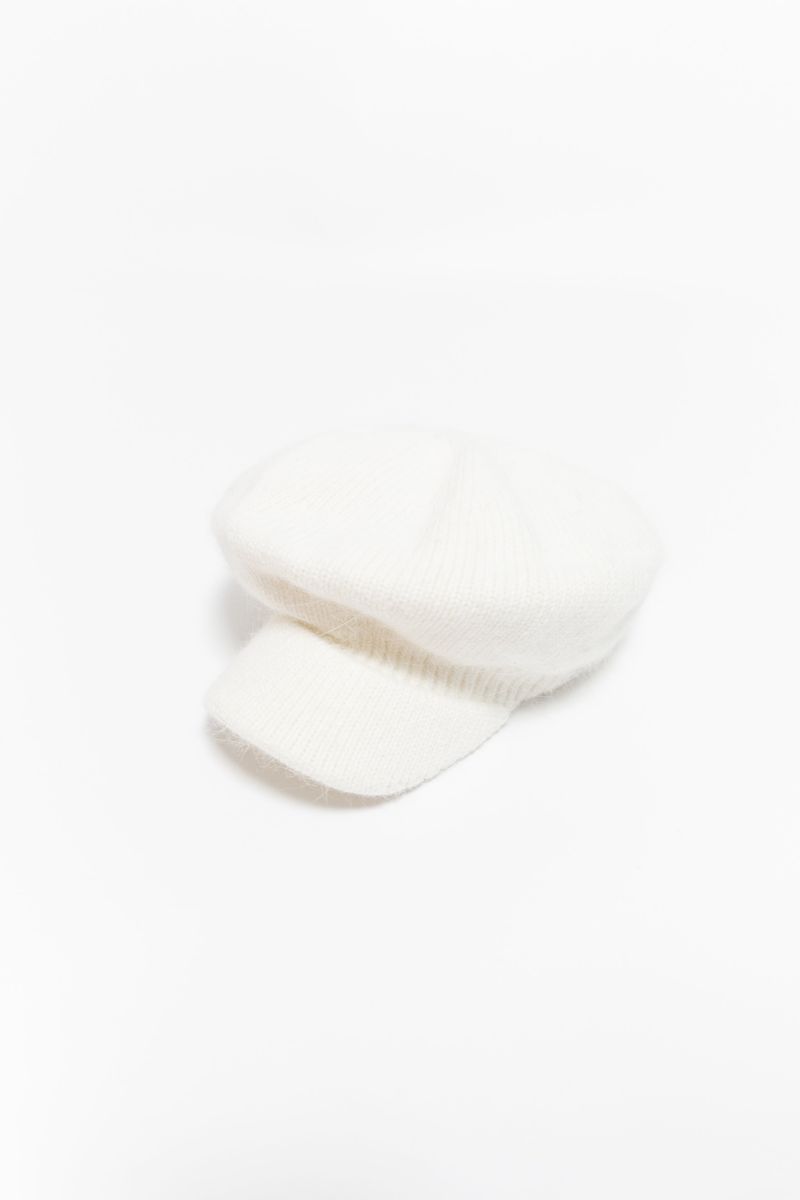 angora knit newsboy cap(6colors)