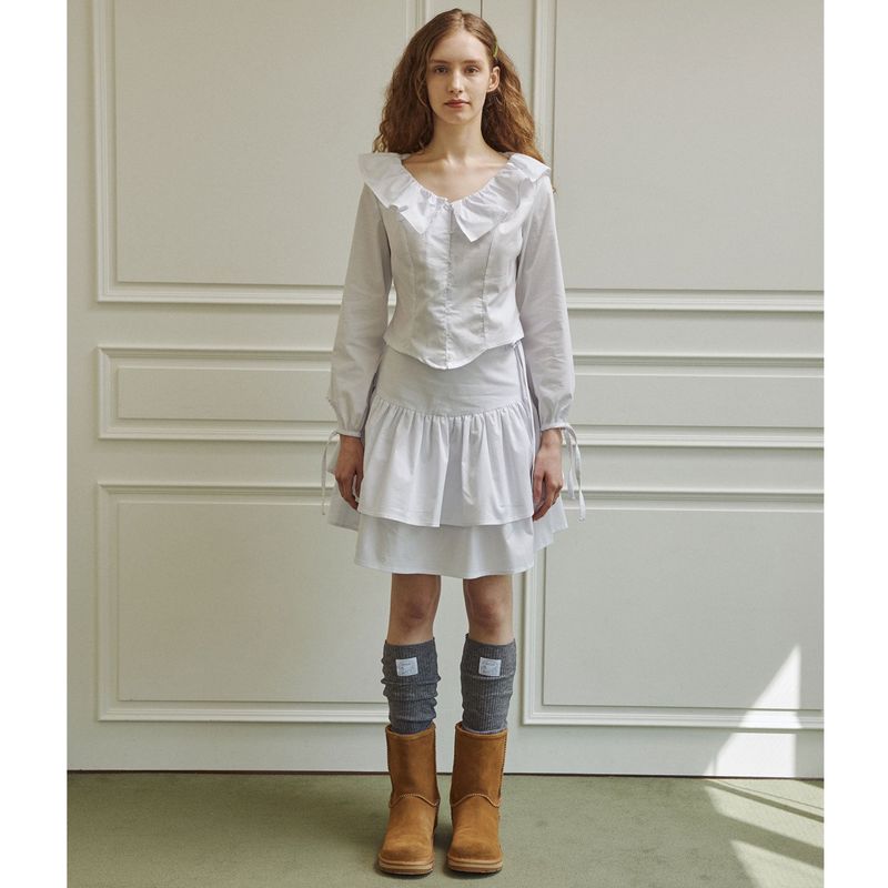 delidi（ディライディ）の「Droplet blouse (white)（Tops）」